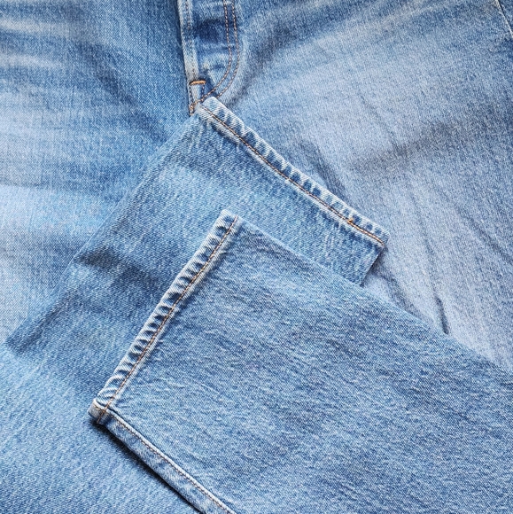 Levi's sz. 31 wedgie jeans distressed busted knee free people 22861-0059 FP - Picture 10 of 17